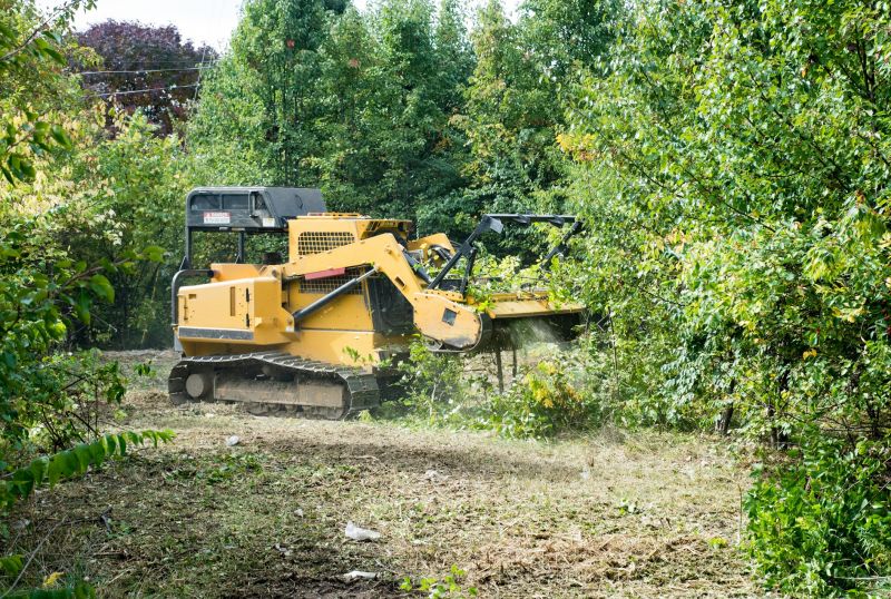 Brush pile removal equipment